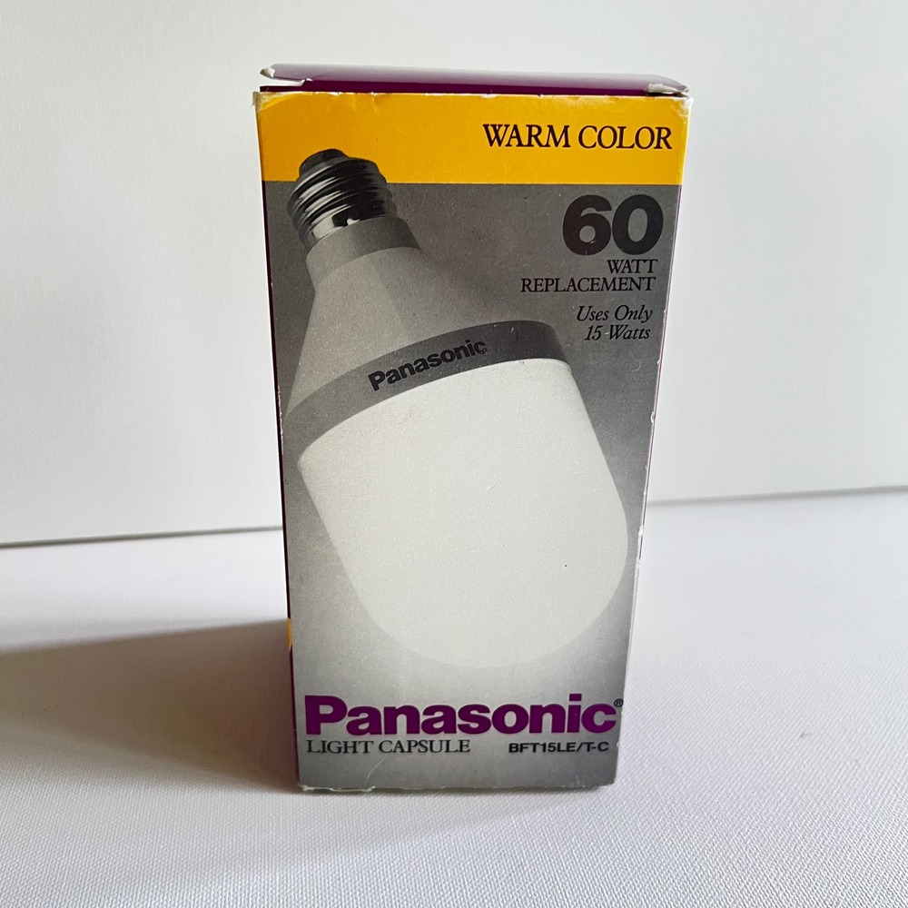 Panasonic Light Capsule BFT15LE/T-C 60W Replacement 15W Warm Color Bulb E26 Base